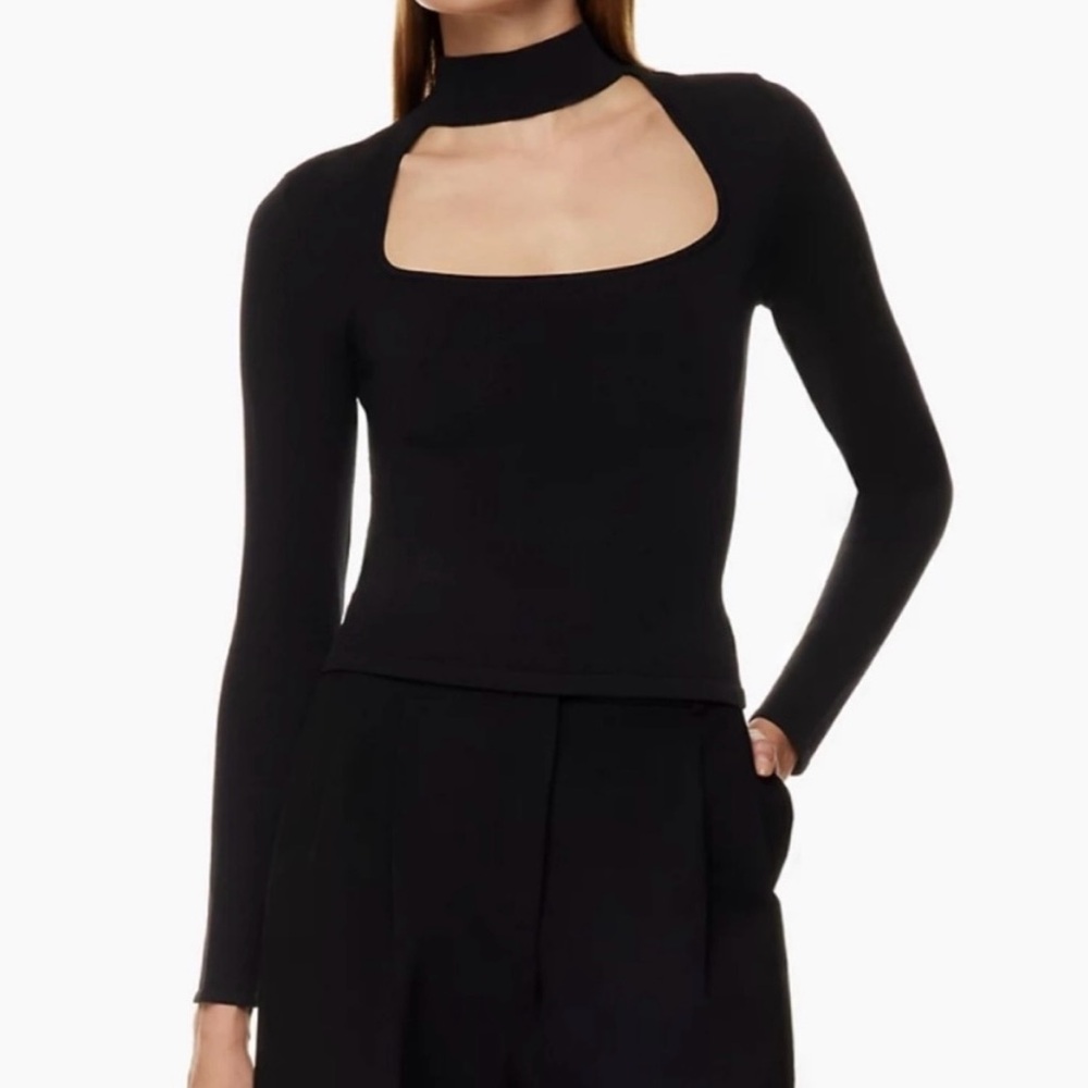 Aritzia - Babaton Florine Sculpt Knit Sweater - Black - Medium